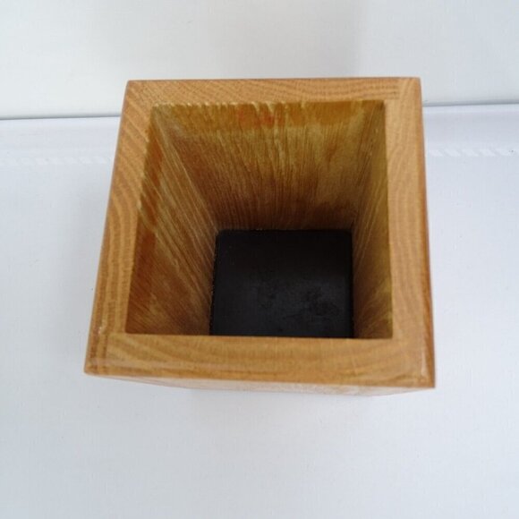 CUTCO Kitchen Tool Utensil Oak Wood Box Block Caddy Container Holder Made In USA - Picture 3 of 6